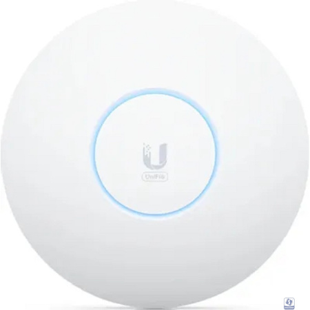 UBIQUITI U6-Enterprise Точка доступа 2,4+5+6 ГГц, Wi-Fi 6E, 4х4 MU-MIMO, 802.3at, 1х 2,5G RJ45