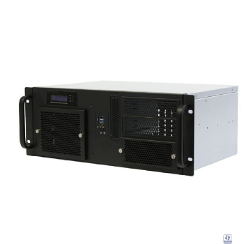 Procase GM430-B-0 Корпус 4U Rack server case, черный, панель управления, без блока питания, глубина 300мм, MB 12"x9.6"