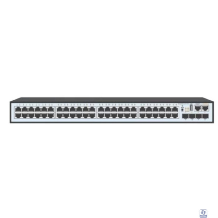 SNR SNR-S2989G-48TX-POE Управляемый PoE коммутатор уровня 2+, 48 портов 10/100/1000Base-T, 4 порта 1/10G SFP+, бюджет PoE 740 Вт, VSF HA, встроенный БП ~220V AC