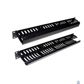 Lanmaster TWT-ORG/CV24-1U Кабельный органайзер 19" c крышкой на 24 порта, 1U