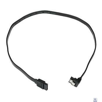 Cablexpert Кабель интерфейсный SATA Sata3 7pin / 7pin, угловой, защелка, 50см, черный, пакет (CC-SATAM-DATA90-BL-50CM)