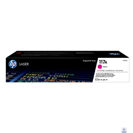 HP W2073A Картридж 117A лазерный, пурпурный  (700стр.)