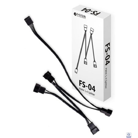 Разветвитель питания ID-Cooling FS-04 (до 4 контактных вентиляторов)