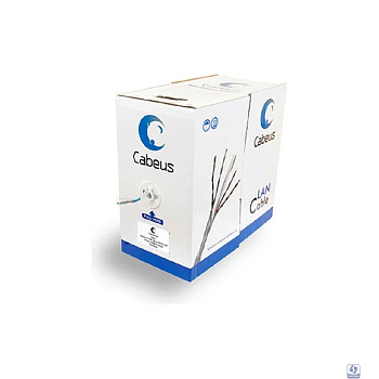 Cabeus FTP-4P-Cat.5e-PATCH-GY Кабель витая пара FTP (F/UTP), категория 5e, 4 пары, 7x0.16 мм (26 AWG), многожильный (patсh), серый (305 м)