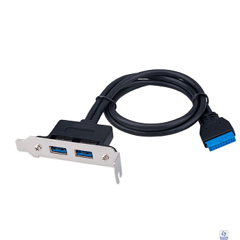 Cablexpert Планка USB 3.0 на заднюю панель низкопрофильная, 2 порта USB (CC-USB3-RECEPTACLE-LP)