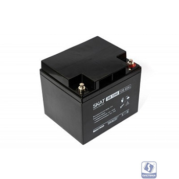 АКБ БАСТИОН SKAT SB 1240 AGM 12V 40Ач I зар.12А клеммы под болт М6,  гарантия 18 мес (2538)
