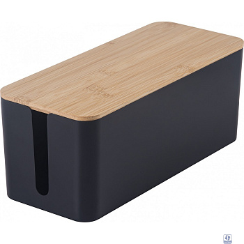 Органайзер Cactus CS-BOX-BL черный/бамбук