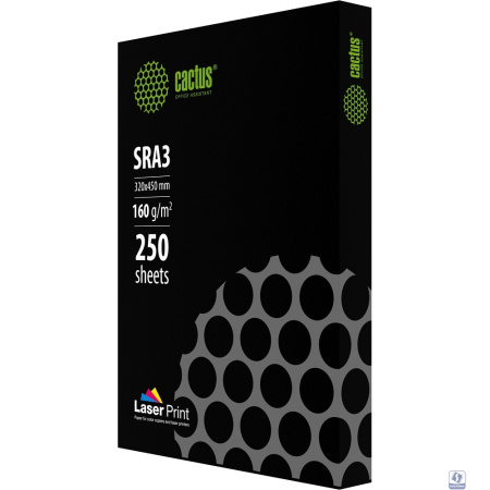Бумага Cactus CS-LPSRA3160250 SRA3/160г/м2/белый/250л. CIE170% для лазерной печати