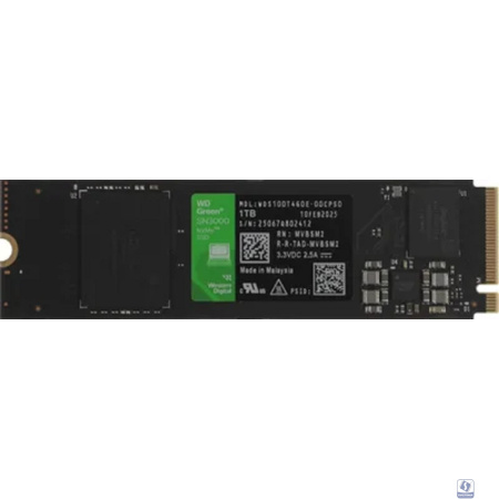 WD SSD 1Tb Green SN3000, 2280, M.2, NVMe (WDS100T4G0E)