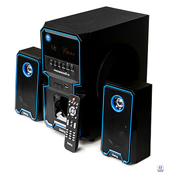 Dialog Progressive AP-222B BLACK - акустические колонки 2.1, 30W+2*10W RMS, Bluetooth, USB+SD reader