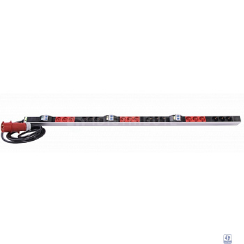 REM Верт блок розеток Rem-2MC,LINUX,мониторинг,измерение,3~32A,авт,24S,2100мм,вх IEC309,шнур 3м