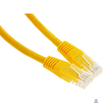 Патч-корд UTP Cablexpert PP6U-0.25M/Y кат.6, 0.25м, литой, многожильный (жёлтый)