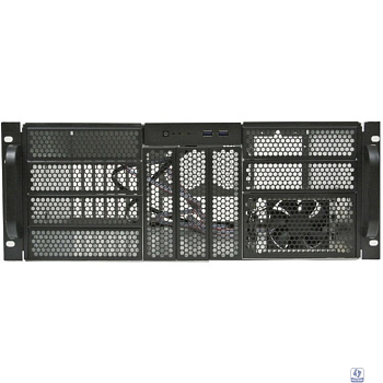 Procase RE411-D9H3-FE-65 Корпус 4U server case, 9x5.25+3HDD,черный,без блока питания,глубина 650мм,MB EATX 12"x13", панель вентиляторов 3*120x25 PWM [RE411-D9H3-FE-65]