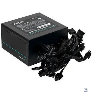 Блок питания Deepcool ATX 750W PF750 80 PLUS (20+4pin) APFC 120mm fan 6xSATA RTL