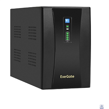 Exegate EX292608RUS ИБП ExeGate SpecialPro UNB-2000.LED.AVR.4C13.RJ.USB <2000VA/1200W, LED, AVR,4*C13, RJ45/11,USB, металлический корпус, Black>