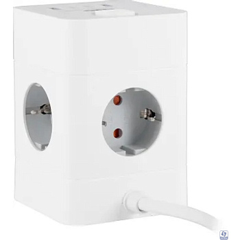 BURO BU-PTE4.1UC-W 1.5м (4 розетки) белый (коробка) 