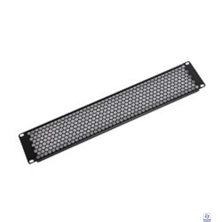 ЦМО Фальшпанель в шкаф 19" 2U перфорированная, цвет черный (ФП-2.4-9005)