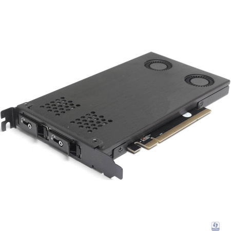 Procase P2-102-M2-BK Корзина 2*M.2 NVMe Gen4 SSD(length 2242/2260/2280 ),PCIe x4 NVMe and PCIe-AHCI M.2 SSD (черный) hotswap mobie rack module (1x expantion slot),FH