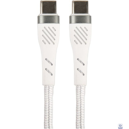 PERFEO Кабель USB C вилка - C вилка, 60W, белый, длина 1 м., POWER (C1104)