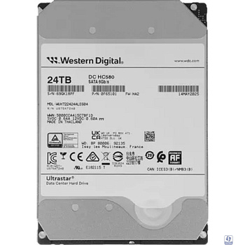 Жесткий диск серверный Western Digital 3.5" 24TB Ultrastar DC HC580 WUH722424ALE604 SATA