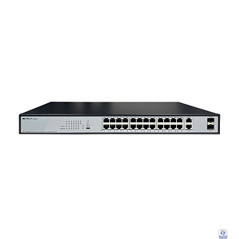 ORIGO OS2228P/370W/B1A Конфигурируемый PoE-коммутатор 24x1000Base-T PoE+, 2x1000Base-T, 2x1000Base-X SFP, PoE-бюджет 370 Вт, DIP-переключатель