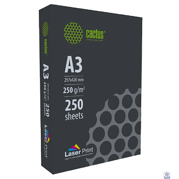 Бумага Cactus CS-LPA3250250 A3/250г/м2/250л./белый для лазерной печати