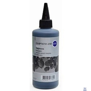 CACTUS Чернила CS-EPT6731-250 черный 250мл для Epson L800/L810/L850/L1800