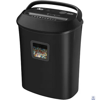 Cactus Шредер CS-SH-P8 черный (секр.P-4)/фрагменты/12лист./25лтр./скрепки/скобы/пл.карты/CD