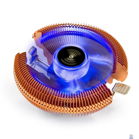 Exegate EX286153RUS Кулер ExeGate Wizard EE91-Cu.BLUE (Al+Copper, LGA775/1150/1151/1155/1156/1200/AM2/AM2+/AM3/AM3+/AM4/FM1/FM2/754/939/940, TDP 80W, Fan 90mm, 2200RPM, Hydro bearing, 3pin, 22db, 265г