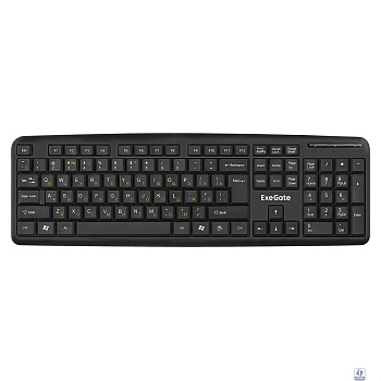 Exegate EX279938RUS Клавиатура Exegate LY-331L2, <USB, шнур 2,2м, черная,  104кл, Enter большой>, Color box