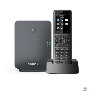 Yealink SIP - W77P телефон (база W70B + трубка W57R) до 10 SIP-аккаунтов, до 10 трубок на базу, до 20 одновременных вызовов, шт"