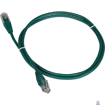 Патч-корд TWT UTP кат.5e, с заливными колпачками, 1.5 м, зеленый
