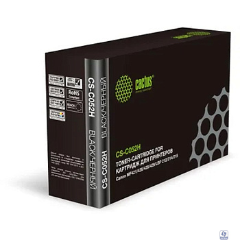 Cactus  Cartridge 052H Картридж  для CANON  i-SENSYS LBP212dw/214dw/215x/MF421dw/428x/426dw/429x (9200 стр.) чёрный, с чипом