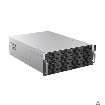 Procase BS424-SAS12-B-0 Корпус 4U Rack server case 24 SATA III / SAS 12Gbit hotswap HDD 6*MiniSAS HD(8643), черный, без блока питания, глубина 650мм, MB 12"x13"
