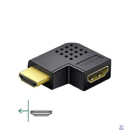 ORIENT C474 Переходник угловой HDMI M - HDMI F, поворот влево (33259)