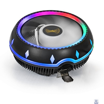 Exegate EX286156RUS Кулер ExeGate Dark Magic EE126M-PWM.RGB (Al black coating, LGA775/1150/1151/1155/1156/1200/1700/AM2/AM2+/AM3/AM3+/AM4/FM1/FM2/754/939/940,TDP100W,Fan120mm,PWM, 900-2000RPM, Hydro b