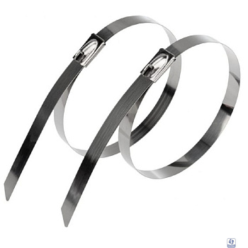 Rexant (07-0118-10) Стяжка кабельная стальная (304) 100x4,6мм (10 шт/уп)