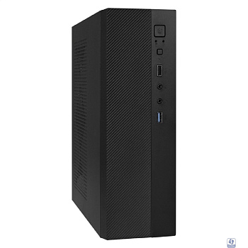 Exegate EX291270RUS Корпус Desktop ExeGate MI-301U-300 (mATX/mini-ITX, 1U-F300S 4см, 1*USB+1*USB3.0, аудио, черный)