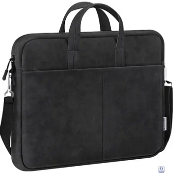 Defender Сумка для ноутбука Solid  15.6" PU кожа, черный, карман (26091)			