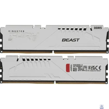 Kingston DDR5 DIMM 2x16GB 6800MHz KF568C34BWEK2-32 Fury Beast RTL Gaming PC5-54400 CL34 288-pin 1.4В kit dual rank с радиатором Ret
