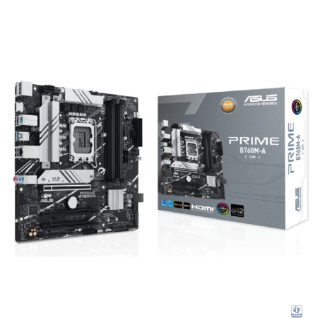 ASUS PRIME B760M-A-CSM (Socket 1700, mATX, 4xDDR5(128GB), DP/2xHDMI, 3xPCIe 4.0x16, 4xSATA 6Gb/s,  2*M2,  2,5xLAN,  2xUSB 3.1, 4xUSB 2.0, 1xPS/2)