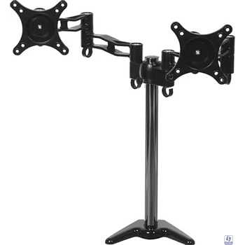 Cactus CS-VM-D08-BK черный Кронштейн для 2-х мониторов 13"-27" макс.8кг настольный поворот и наклон