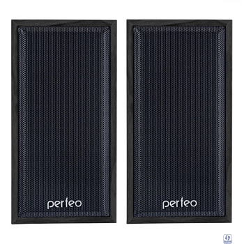 Perfeo колонки "Cabinet" 2.0, мощность 2х3 Вт (RMS), чёрн дерево, USB (PF-84-BK)