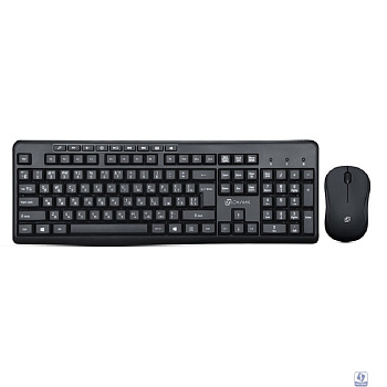 Комплект (клавиатура+мышь) Oklick 225M, USB, беспроводной, черный [1454537]