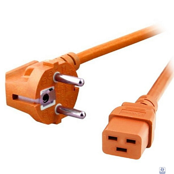 Кабель ACD ZJE-002 Кабель питания ACD SUPER HEAVY DUTY  3*2,5 S22C19, (Schuko - C19), 16А, оранжевый, 2,0 м 