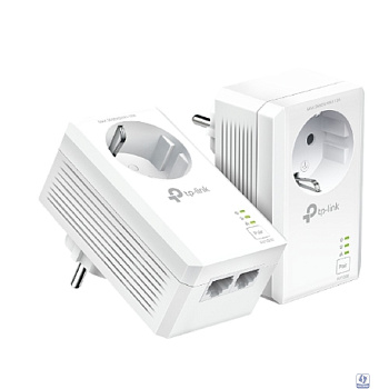 TP-Link TL-PA7027P KIT AV1000 Комплект гигабитных Powerline-адаптеров со встроенной розеткой