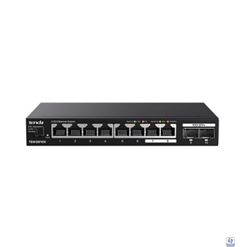 TENDA TEM2010X 8-Портовый коммутатор Ethernet 2.5G с 2 портами 10G SFP+