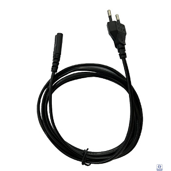 Bion Кабель питания 1.8м, Евровилка с заземлением Schuko-C7 (2-pin), 0.75мм, 10А, черный [BXP-PC-386-VDE]