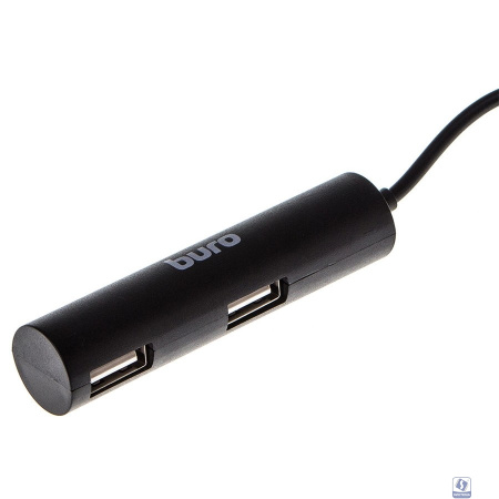 Разветвитель USB 2.0 Buro BU-HUB4-0.5R-U2.0 4порт. черный