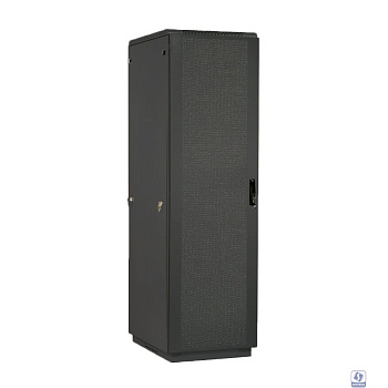 ЦМО Шкаф телекоммуникационный напольный 42U (600 х 1000) дверь перфорированная 2 шт., цвет чёрный(ШТК-М-42.6.10-44АА-9005)